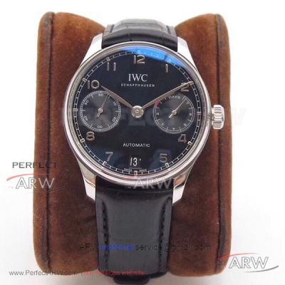 ZF Factory IWC Portugieser Date 7 Days Power Reserve Black Dial 42mm Swiss Automatic Watch IW500703